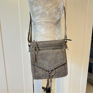 Gray Crossbody Bag